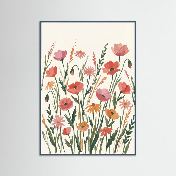 Teal Wood Joyful Spring Bouquet