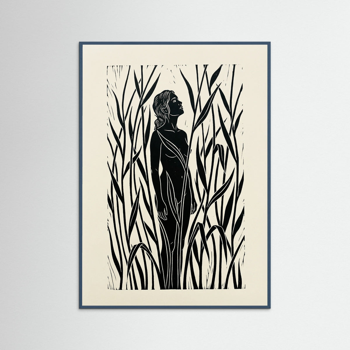 Teal Wood Jungle Embrace