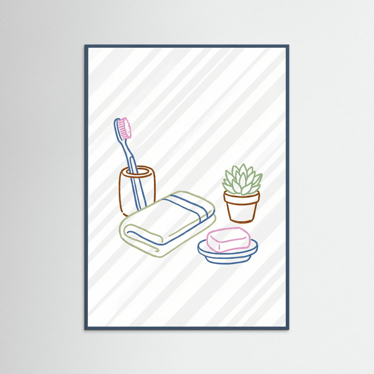 Teal Wood Kitchen Still Life