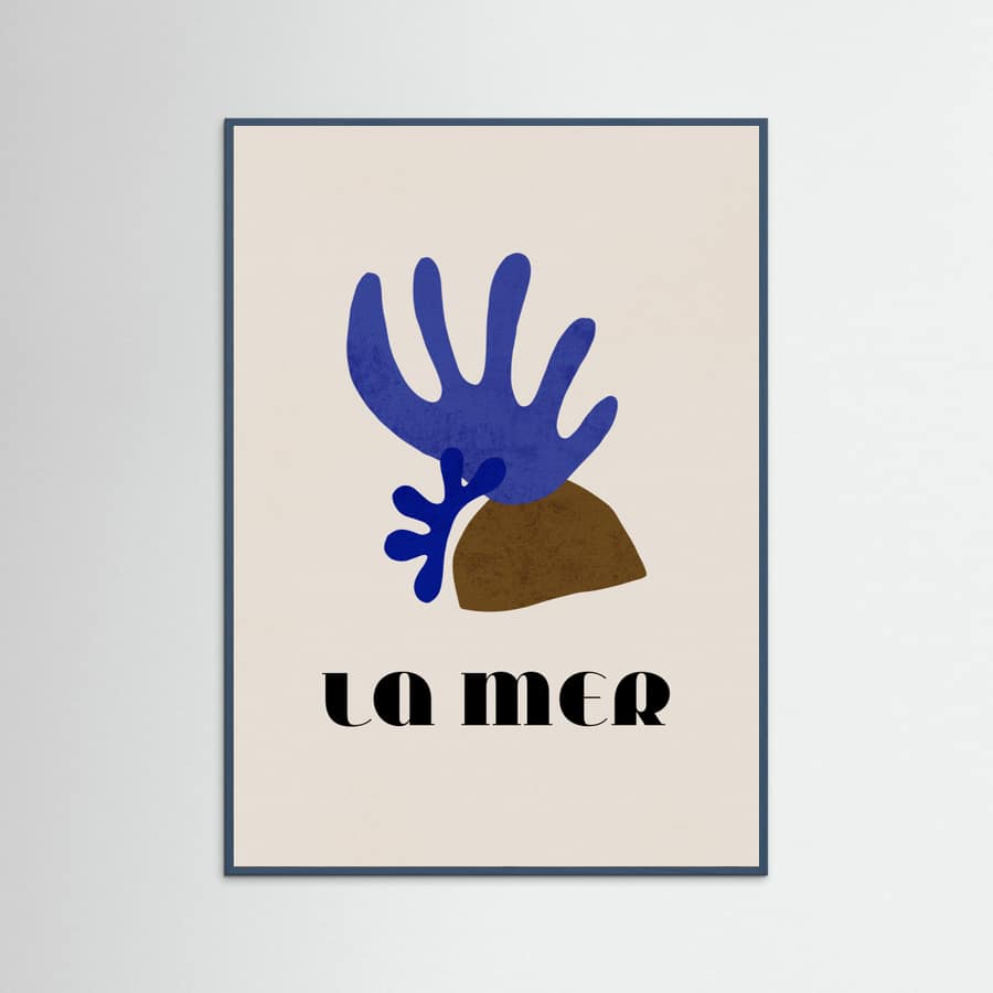 La Mer Abstract Ocean Poster No. 01 – Poster und Kunstdruck