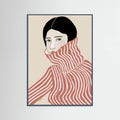 Lady in jumper Poster – poster and art print