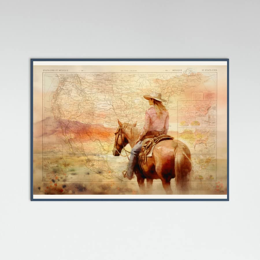 Teal Wood Land of the Brave Poster