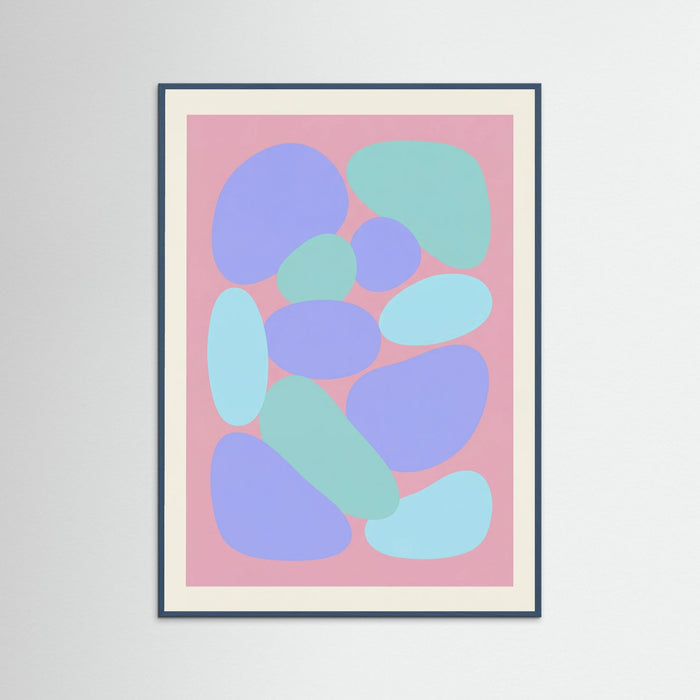 Teal Wood Lavender Coral
