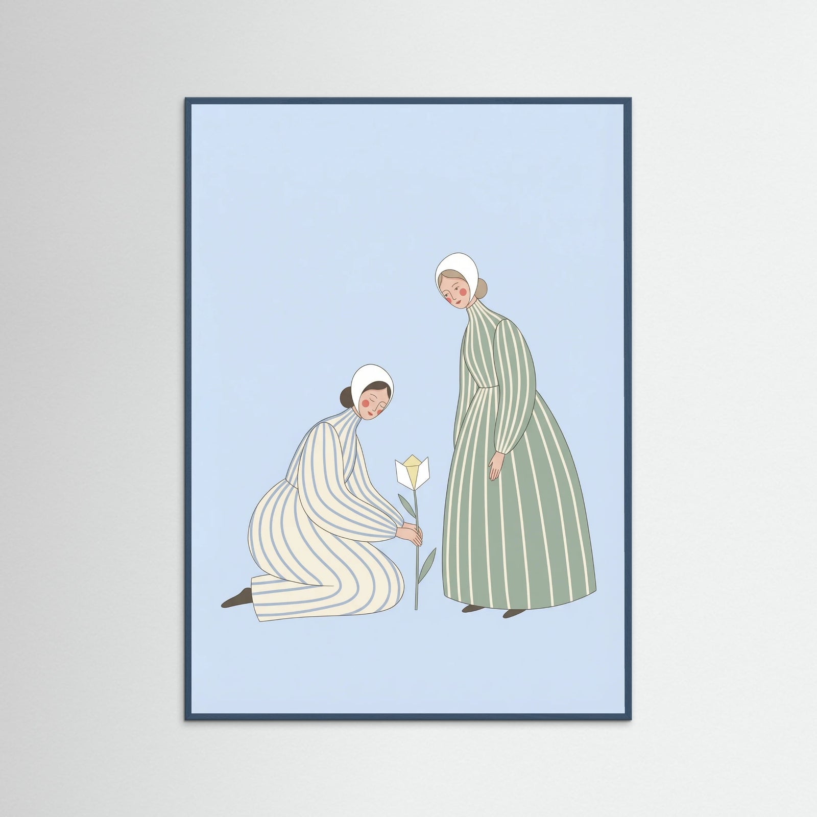 Teal Wood Lavender Garment Woman