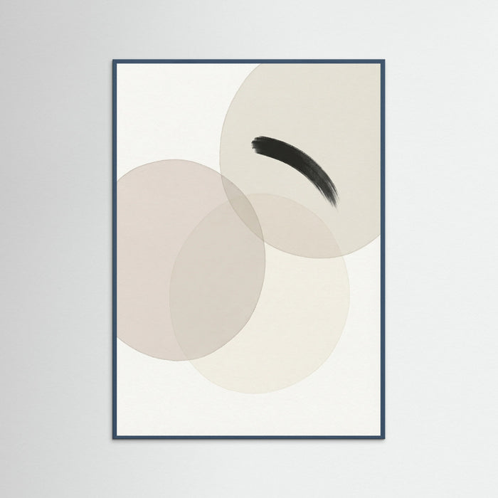 Teal Wood Layered Forms Lightbeige