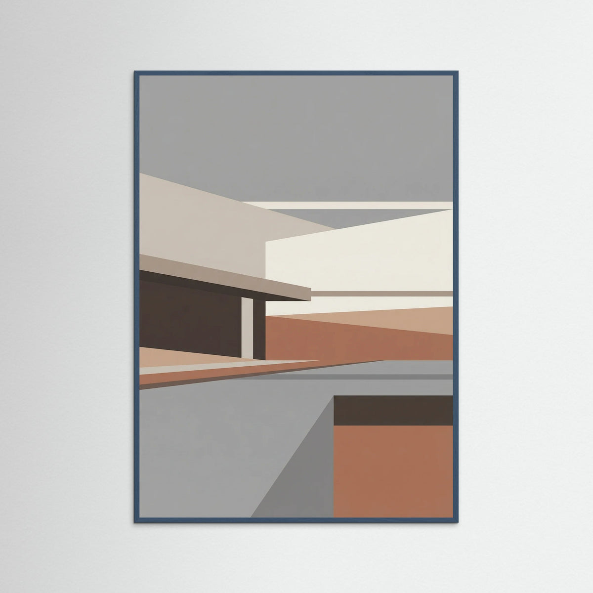 Teal Wood Layered Forms