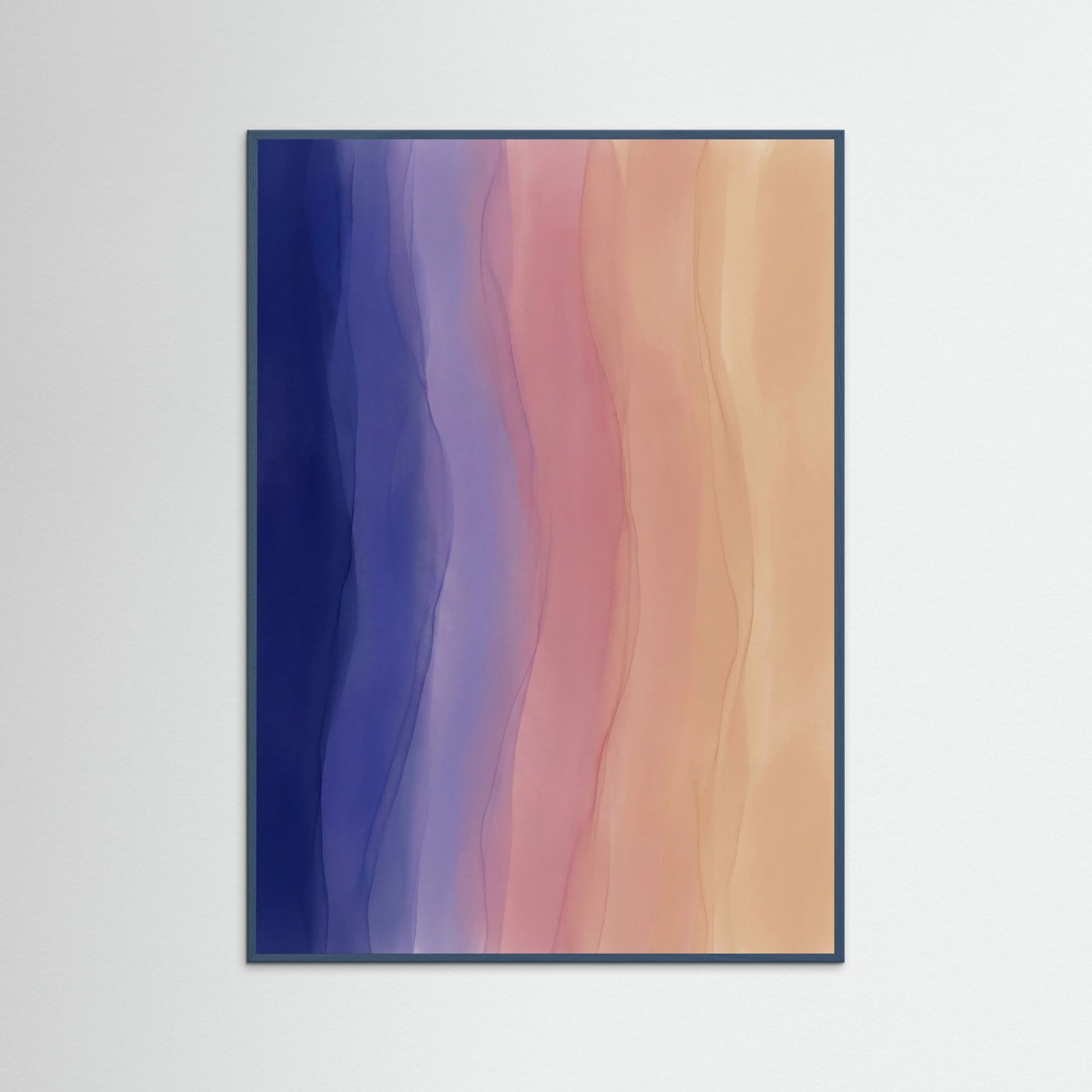 Teal Wood Layered Serenity