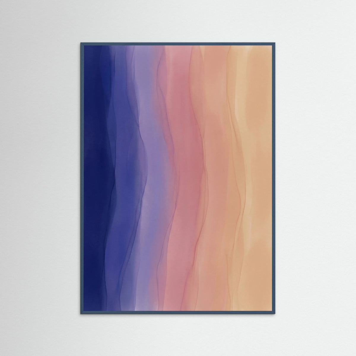 Teal Wood Layered Serenity