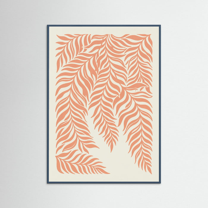 Teal Wood Leafy Orbit