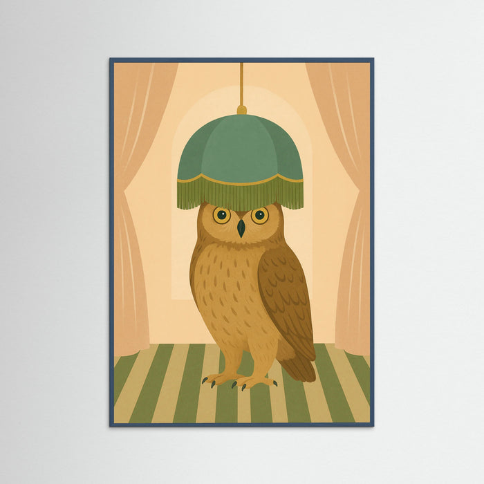 Teal Wood Leopard Lampshades