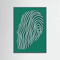 Line art confined in space-green Poster – poster and art print