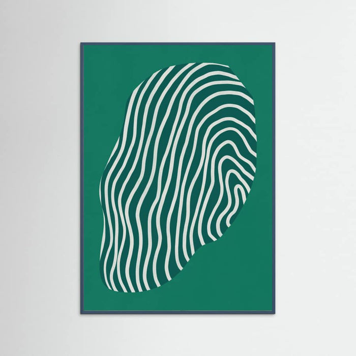 Line art confined in space-green Poster – poster and art print