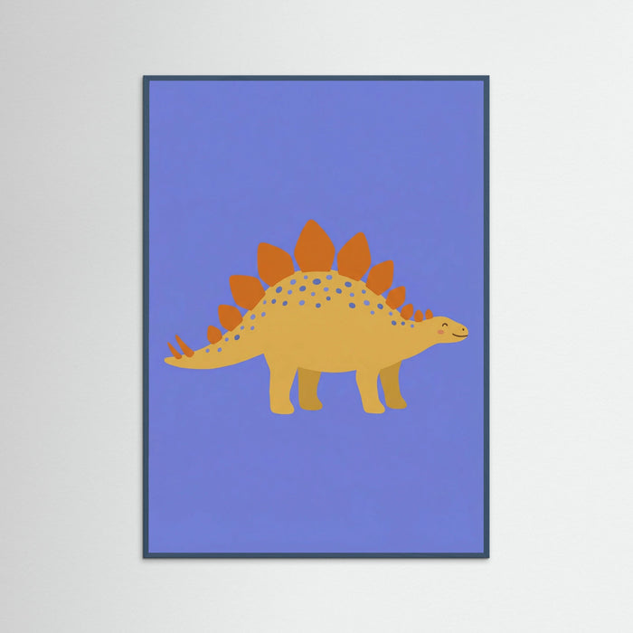 Teal Wood Long Neck Dino