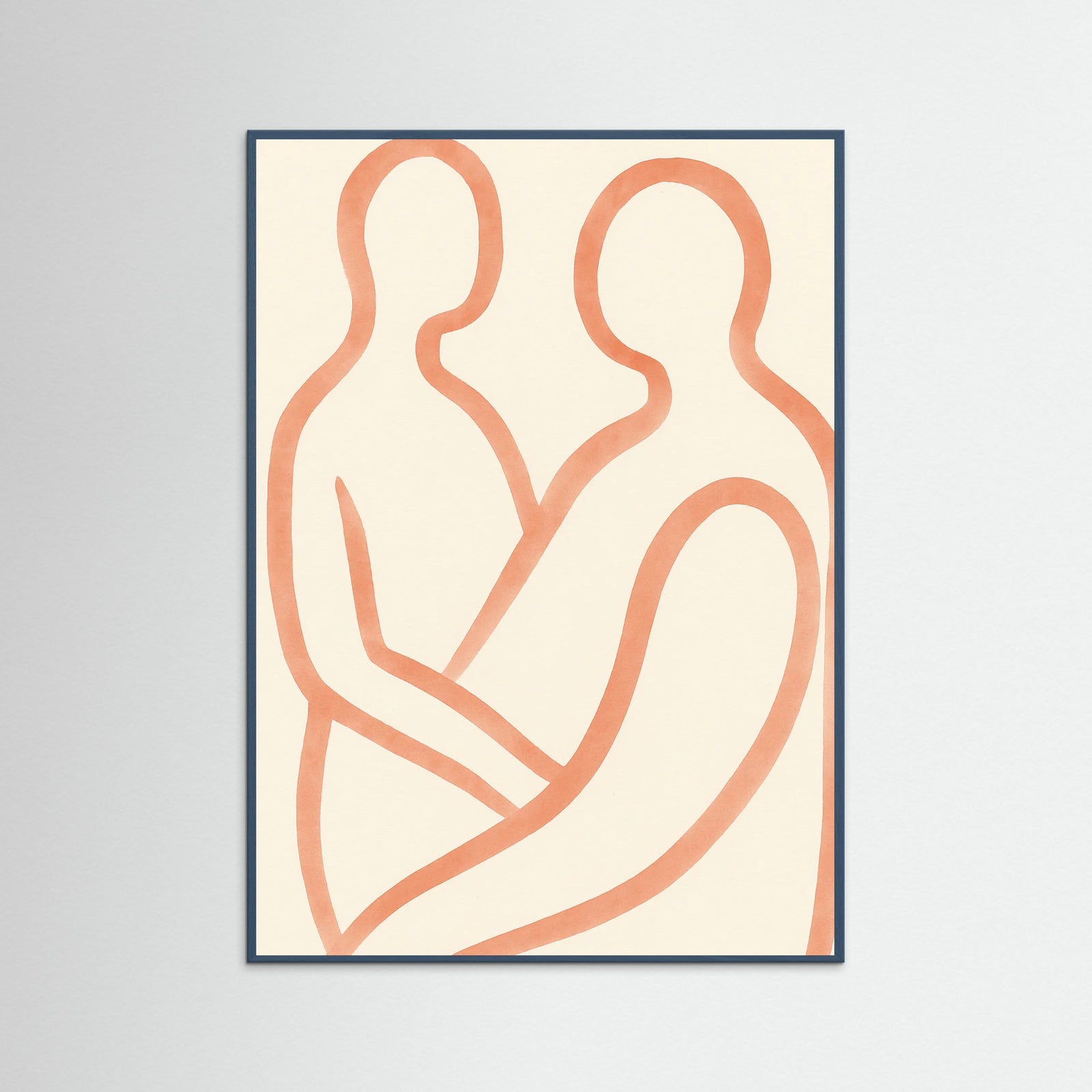 Teal Wood Lovers Embrace