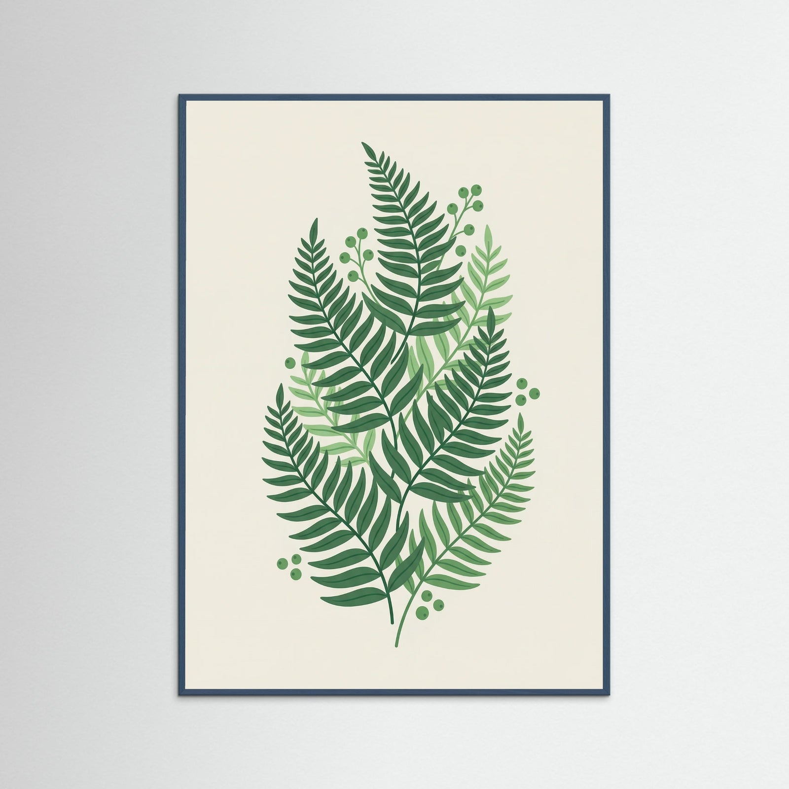 Teal Wood Lush Greenery