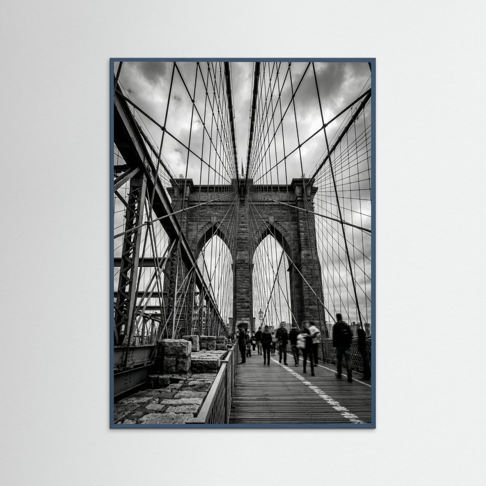 Teal Wood Manhattan Bridge View