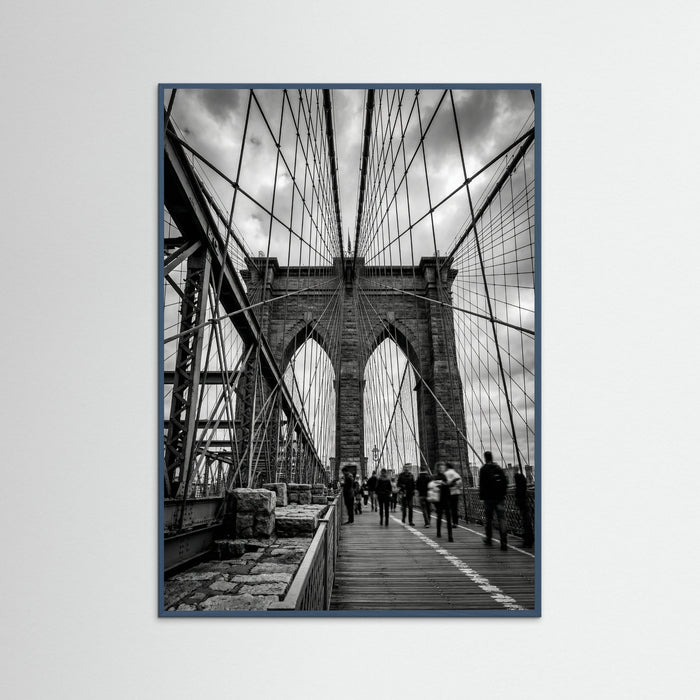 Teal Wood Manhattan Bridge View