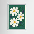 Teal Wood Market Daisy Charm