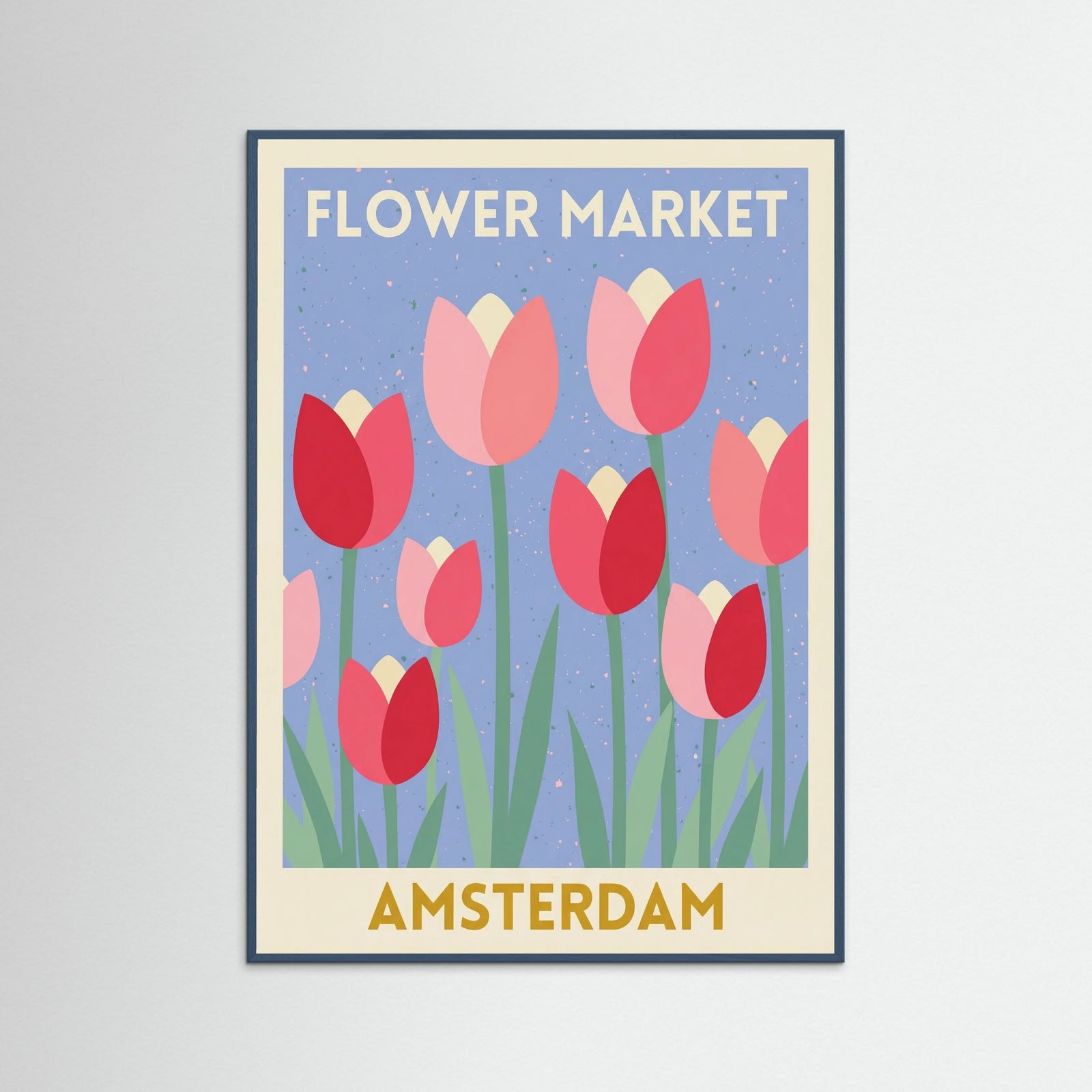 Teal Wood Market Flora Daisies