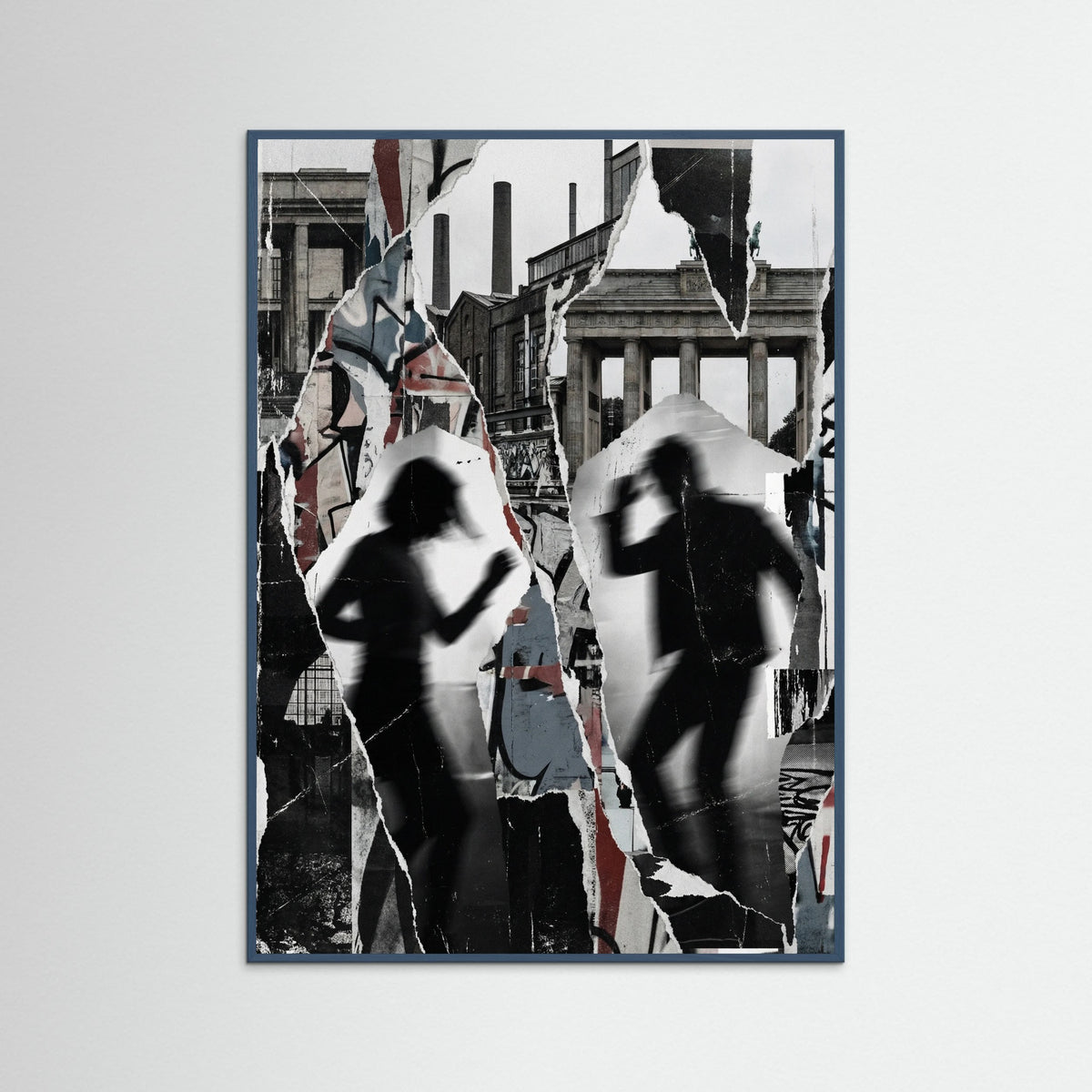 Teal Wood Marseille Urban Abstract