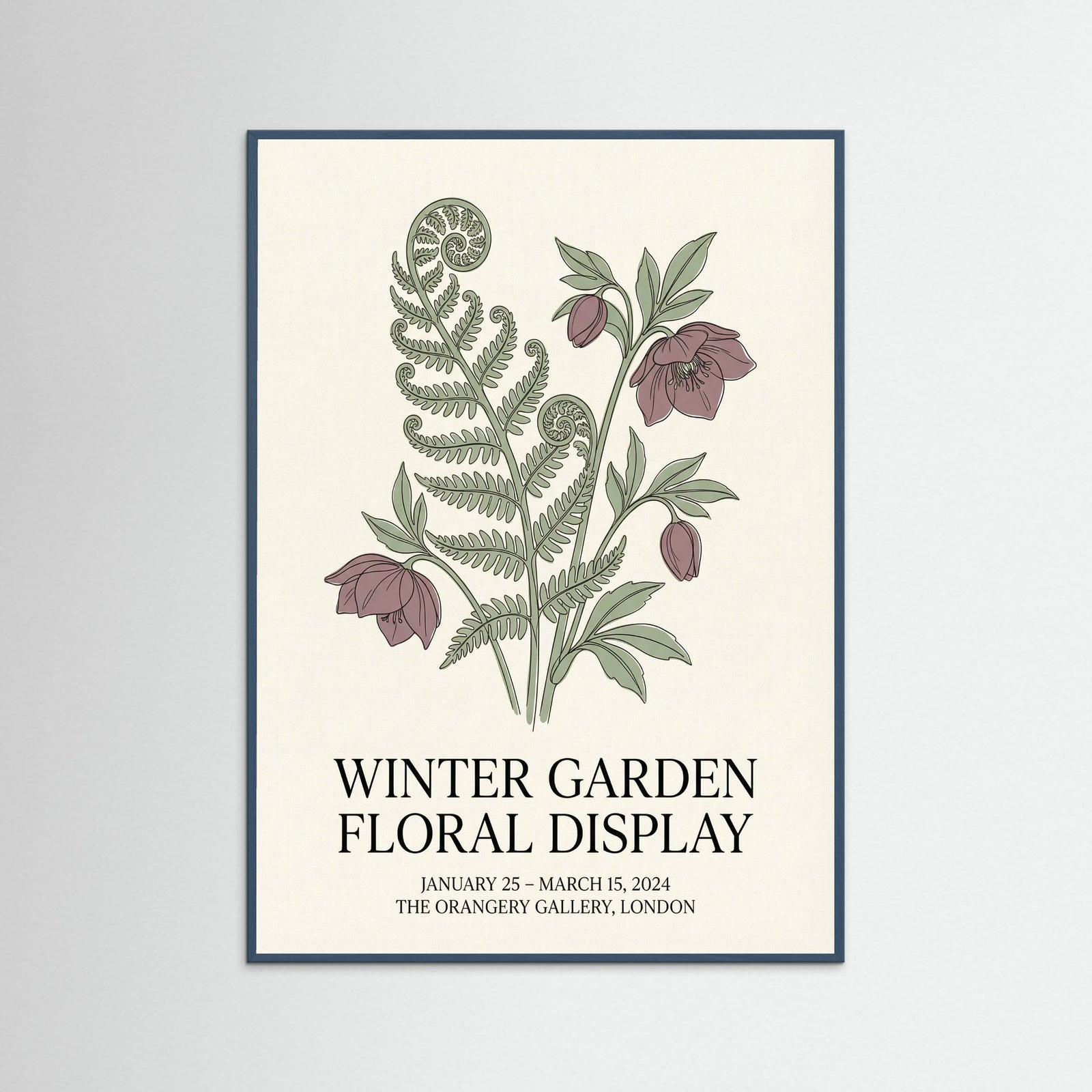 Teal Wood Matisse Botanical Bloom