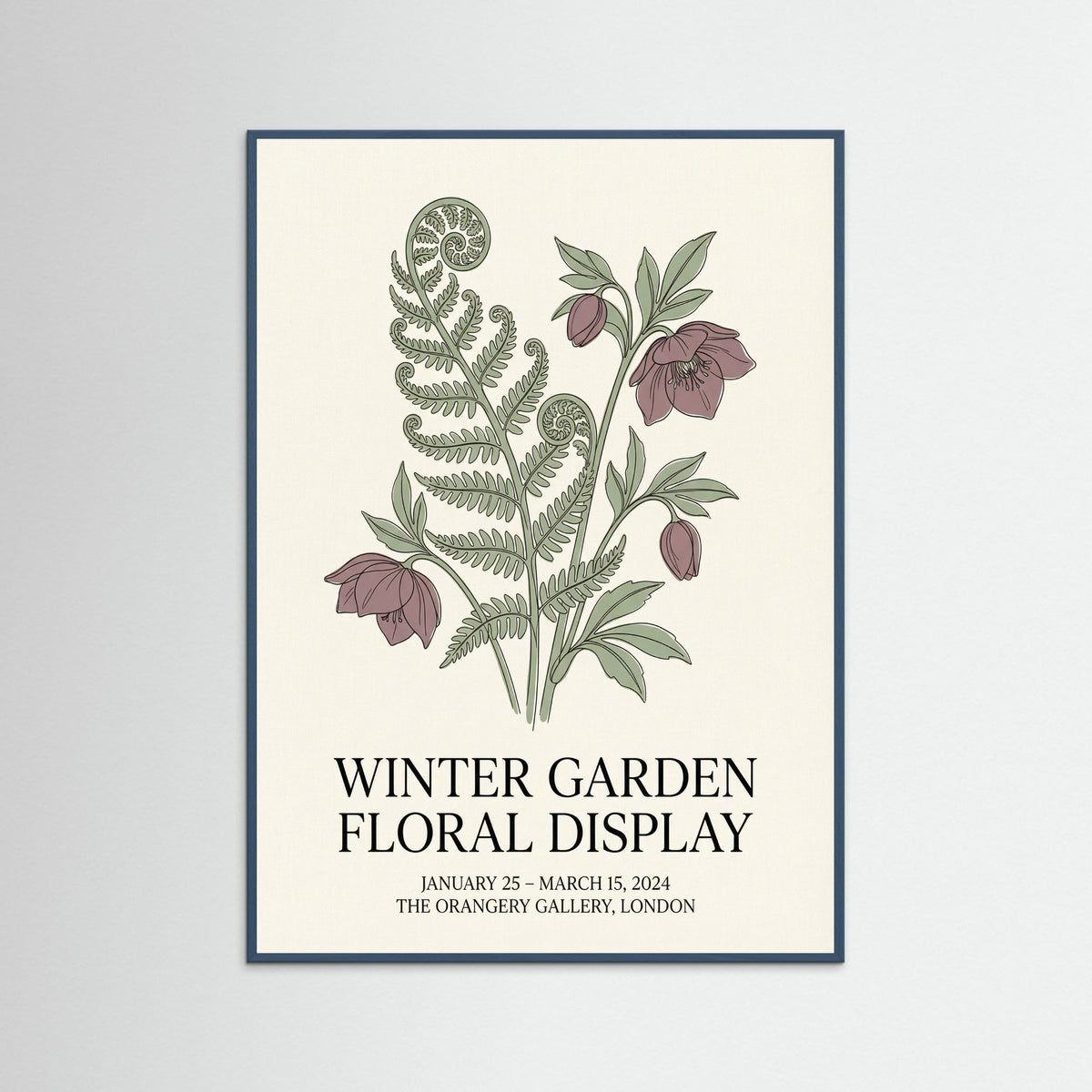 Teal Wood Matisse Botanical Bloom