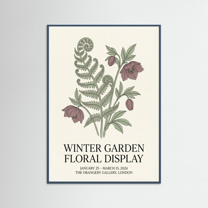 Teal Wood Matisse Botanical Bloom