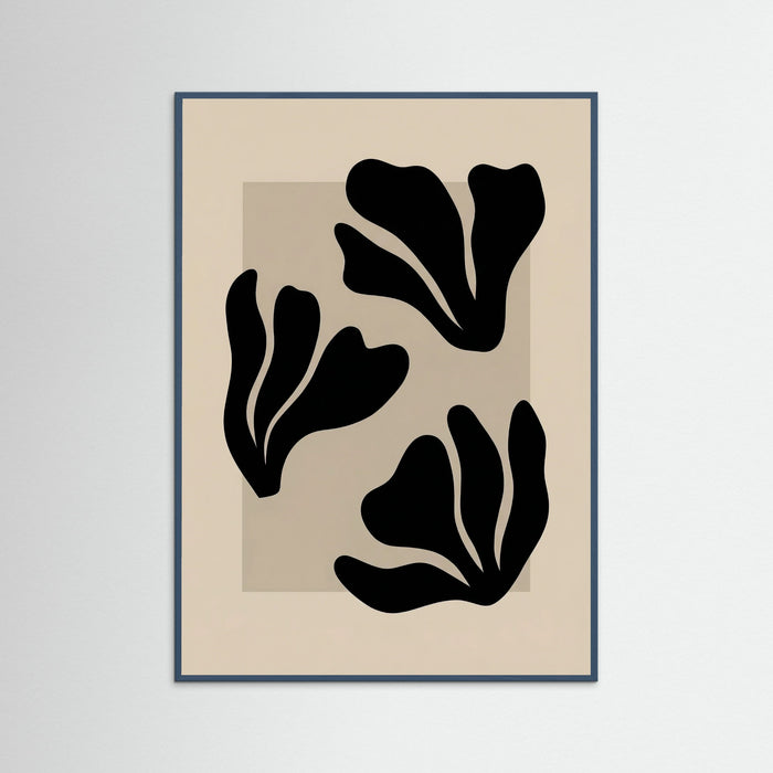Teal Wood Matisse Botanical Forms