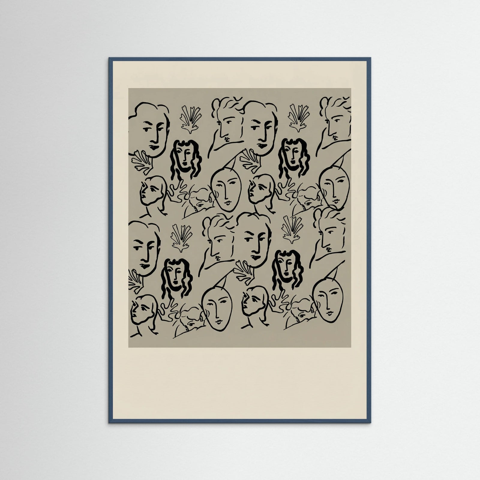 Teal Wood Matisse Cut Outs