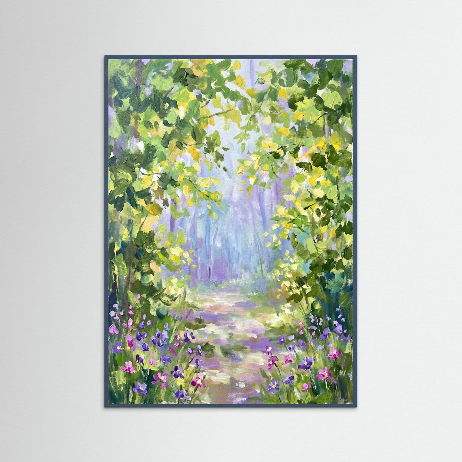 Teal Wood Meadow Whisper Blooms