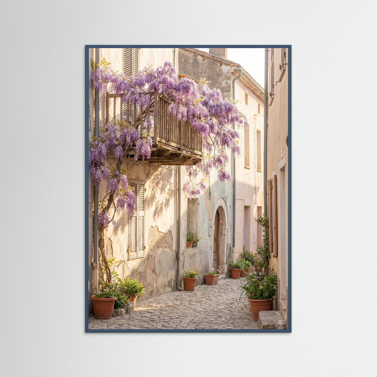 Teal Wood Mediterranean Bloom