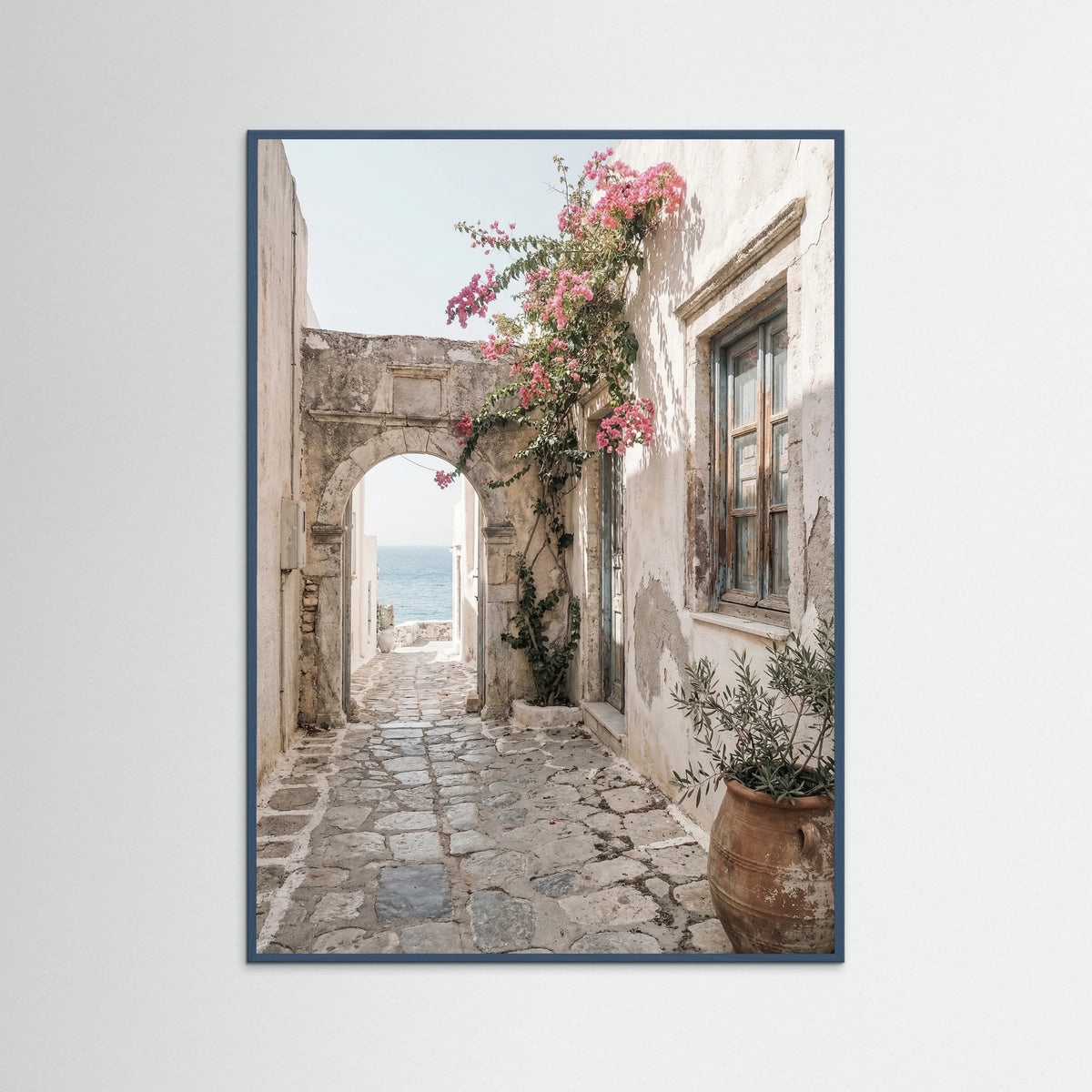 Teal Wood Mediterranean Courtyard