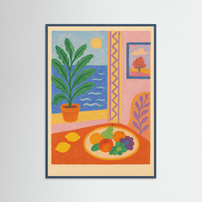 Teal Wood Mediterranean Dreamscape