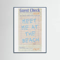 Plakat Meet Me At the Beach   Blue – plakat i druk artystyczny