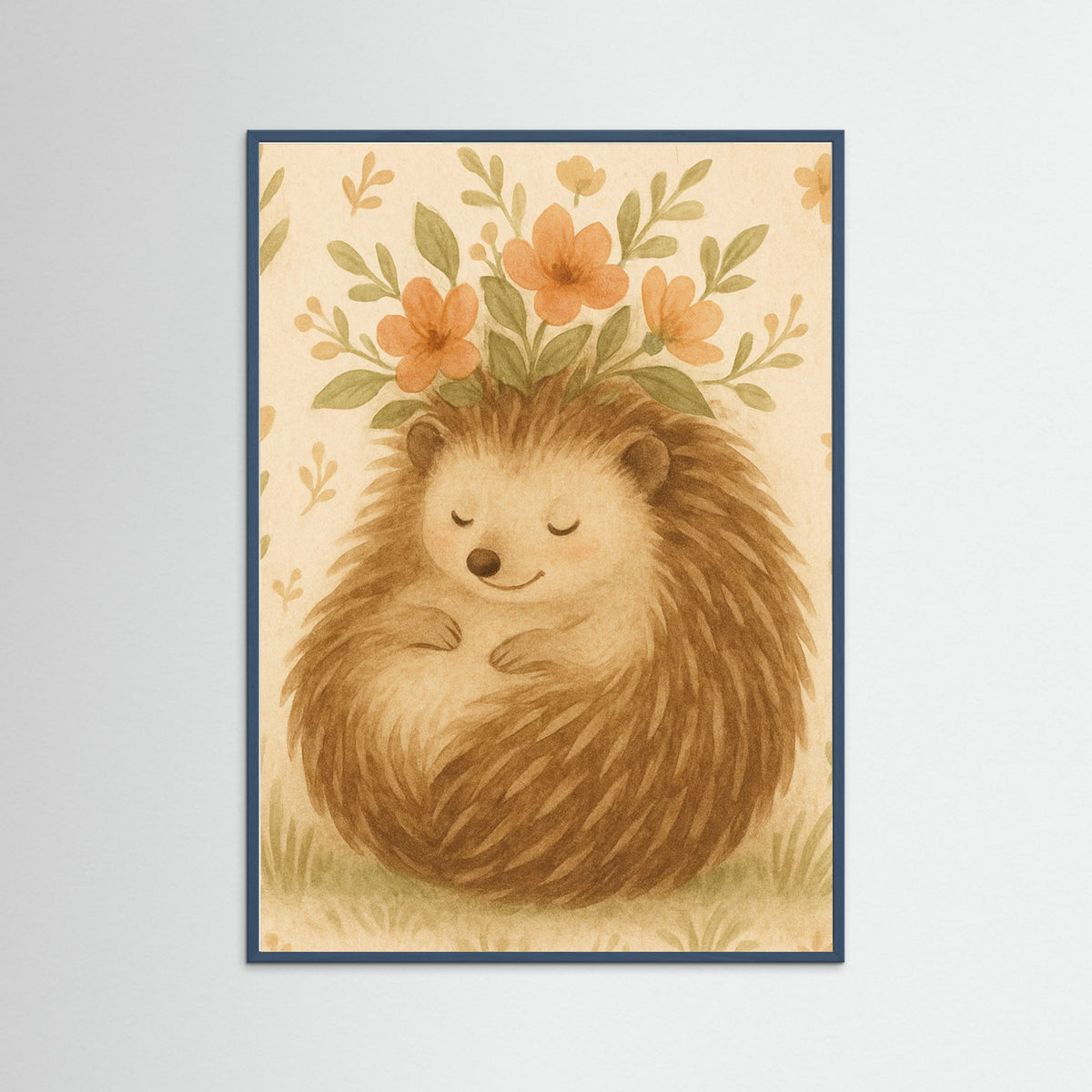 Teal Wood Mellow Hedgehog