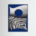 Teal Wood Metallic Sheet Cut Out Poster