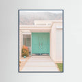 Mid-Century Mint Green Doors in Palm Springs Poster – poster and art print
