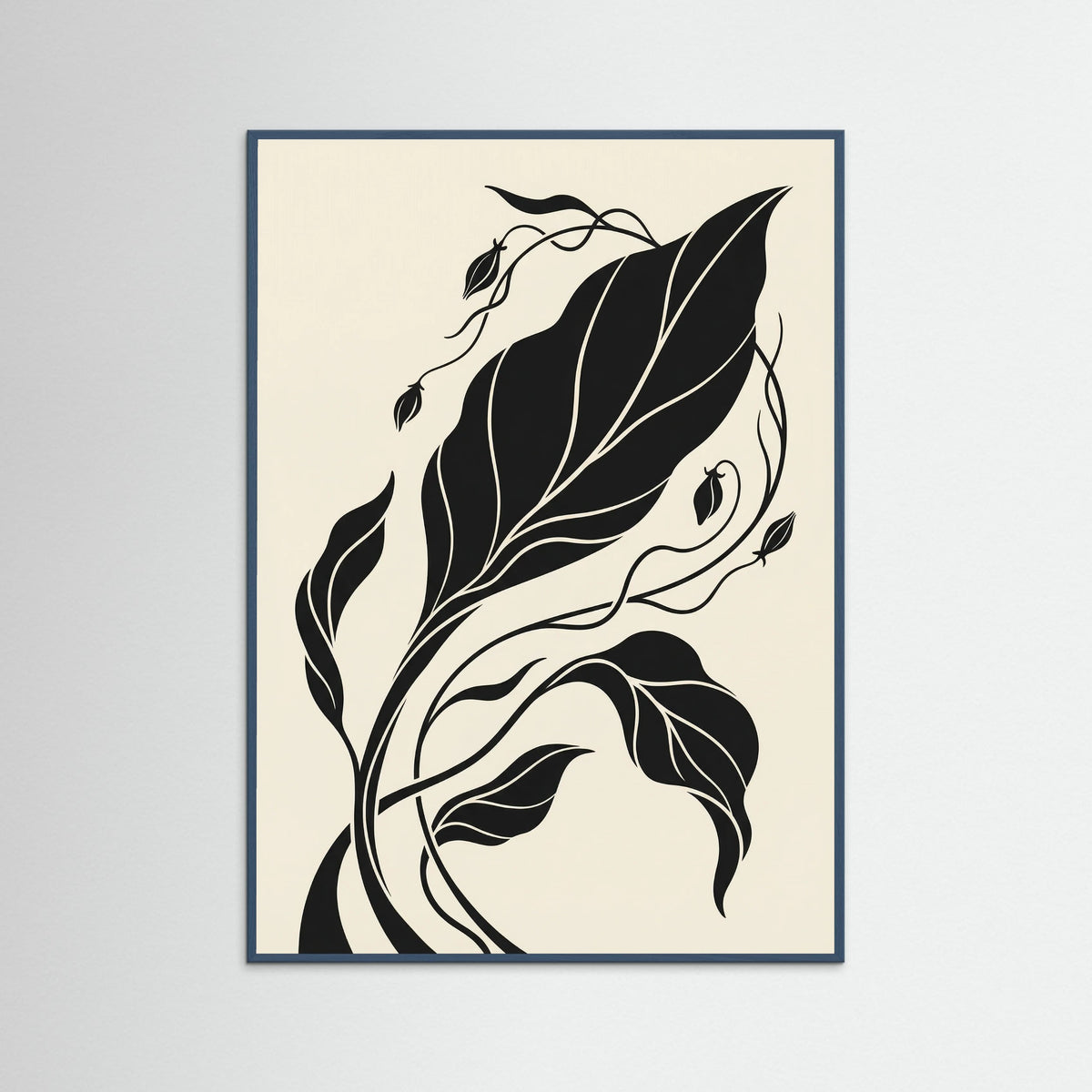 Teal Wood Midnight Bloom