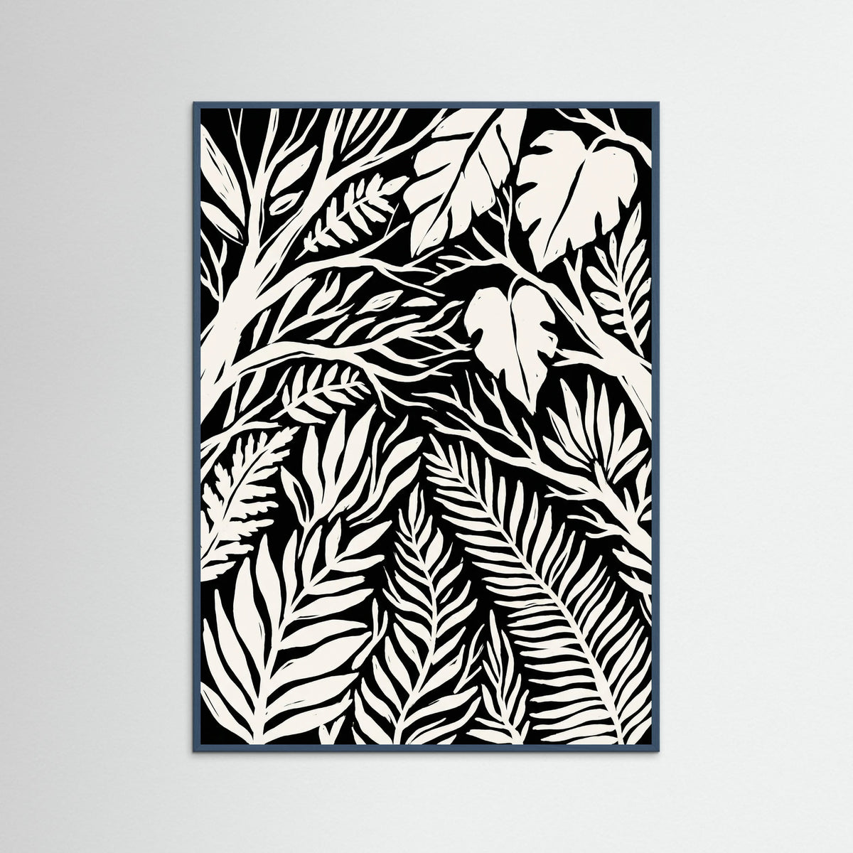 Teal Wood Midnight Bloom