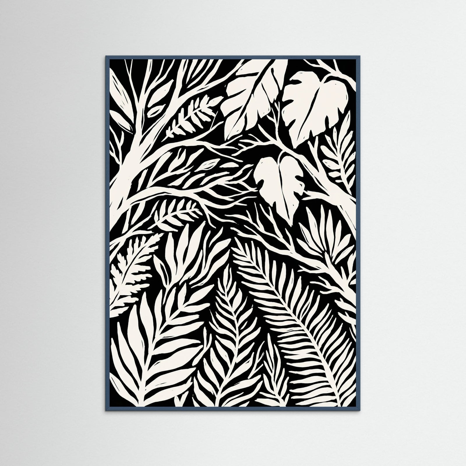 Teal Wood Midnight Bloom