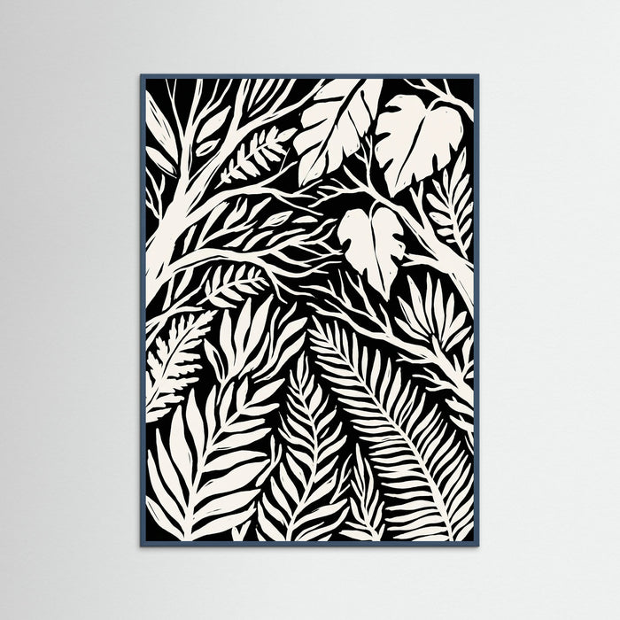 Teal Wood Midnight Bloom