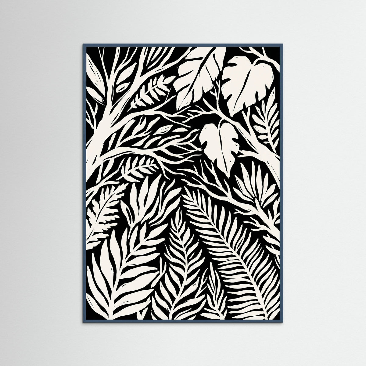 Teal Wood Midnight Bloom