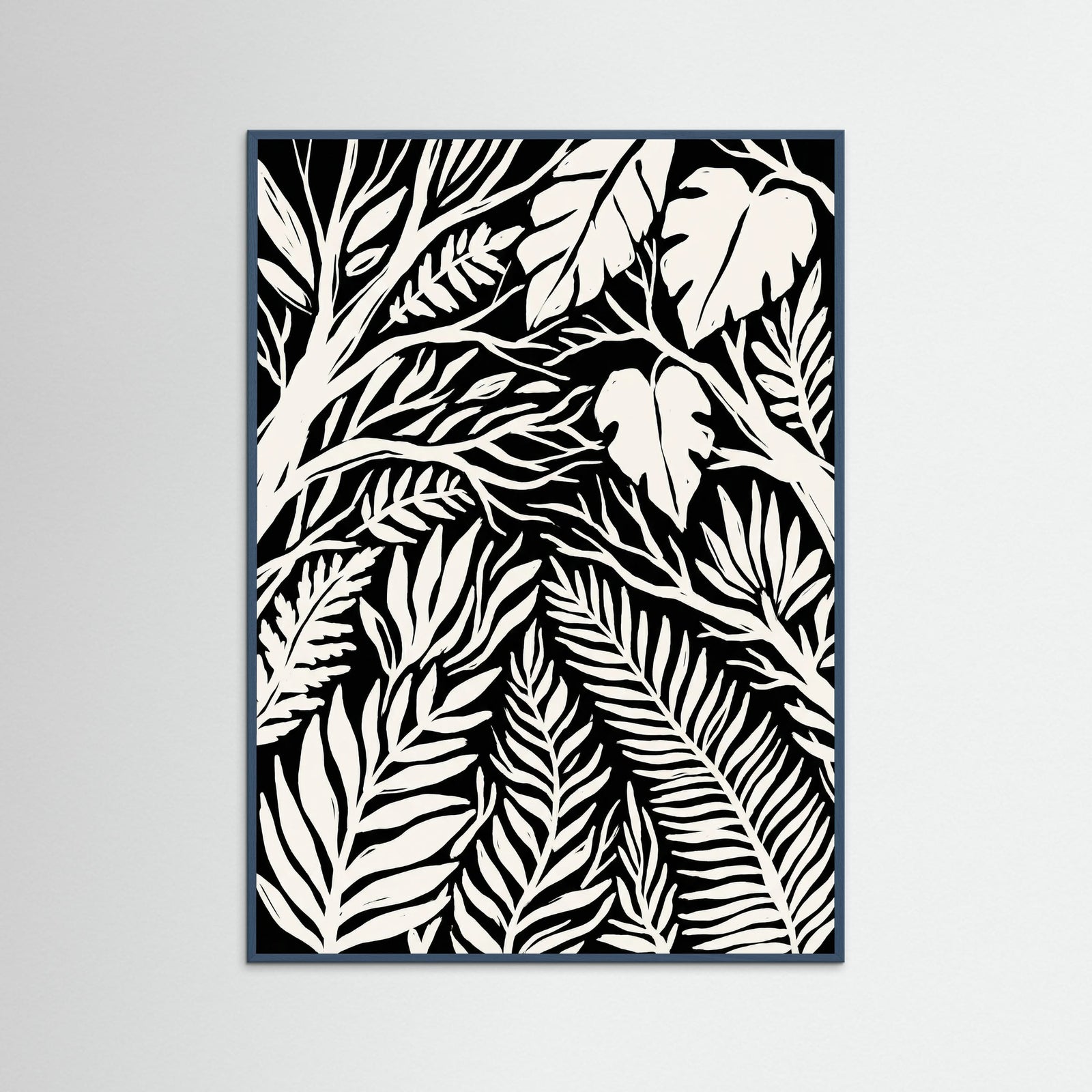 Teal Wood Midnight Bloom