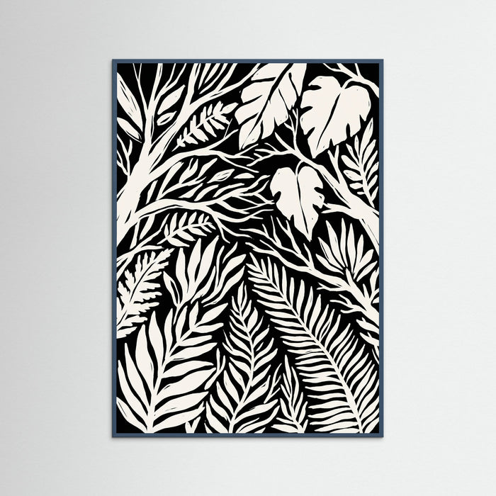 Teal Wood Midnight Bloom