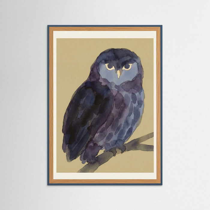 Teal Wood Midnight Feline