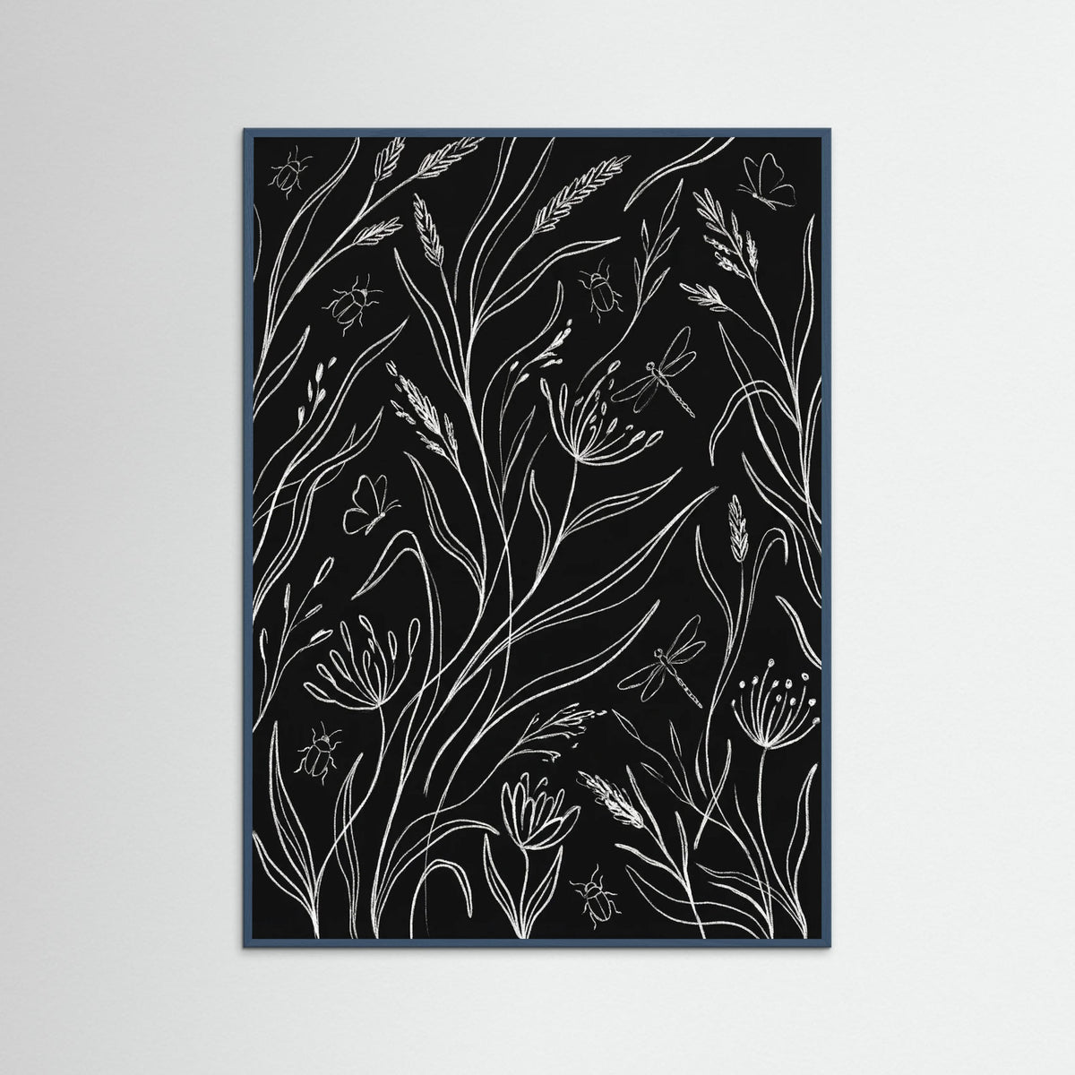 Teal Wood Midnight Garden