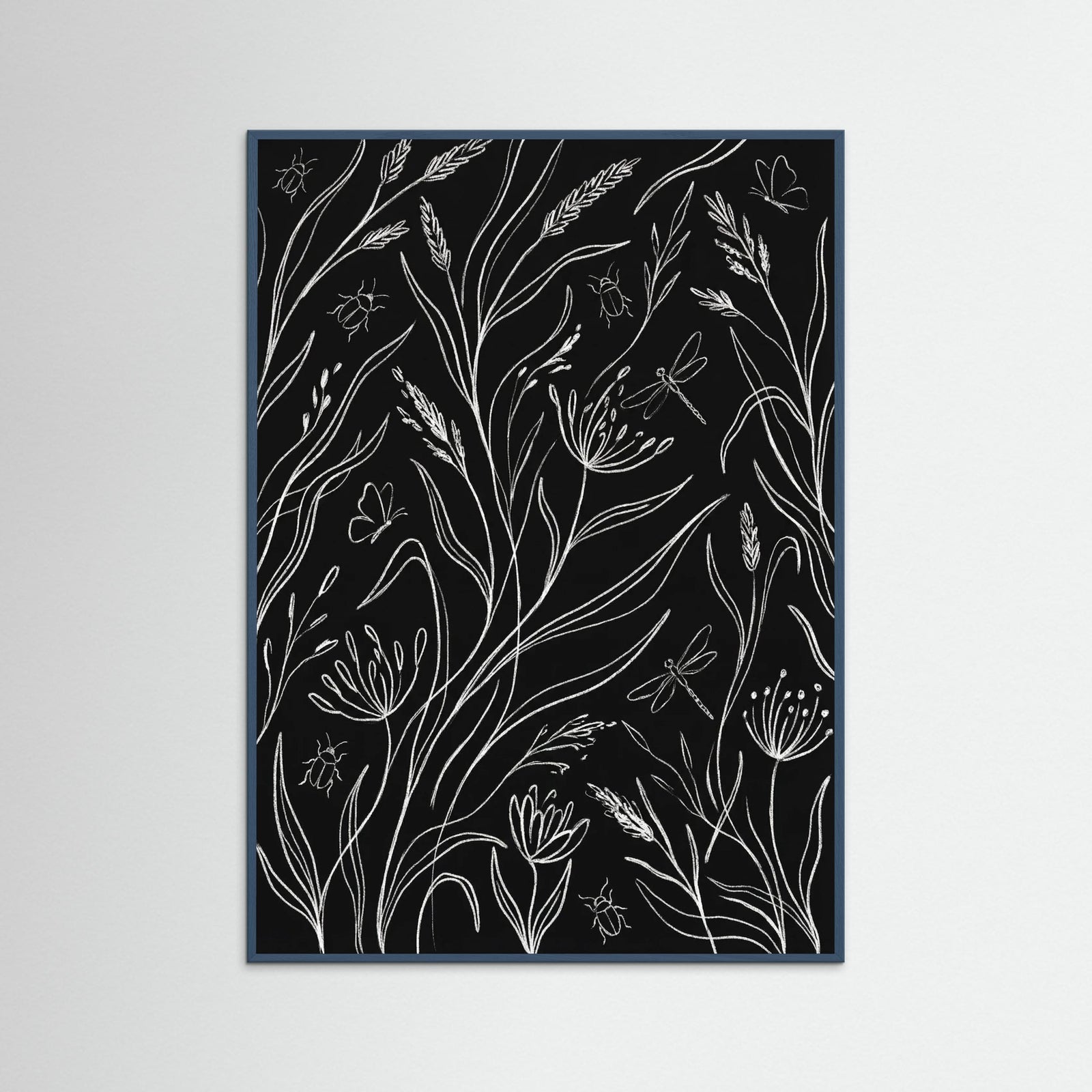 Teal Wood Midnight Garden