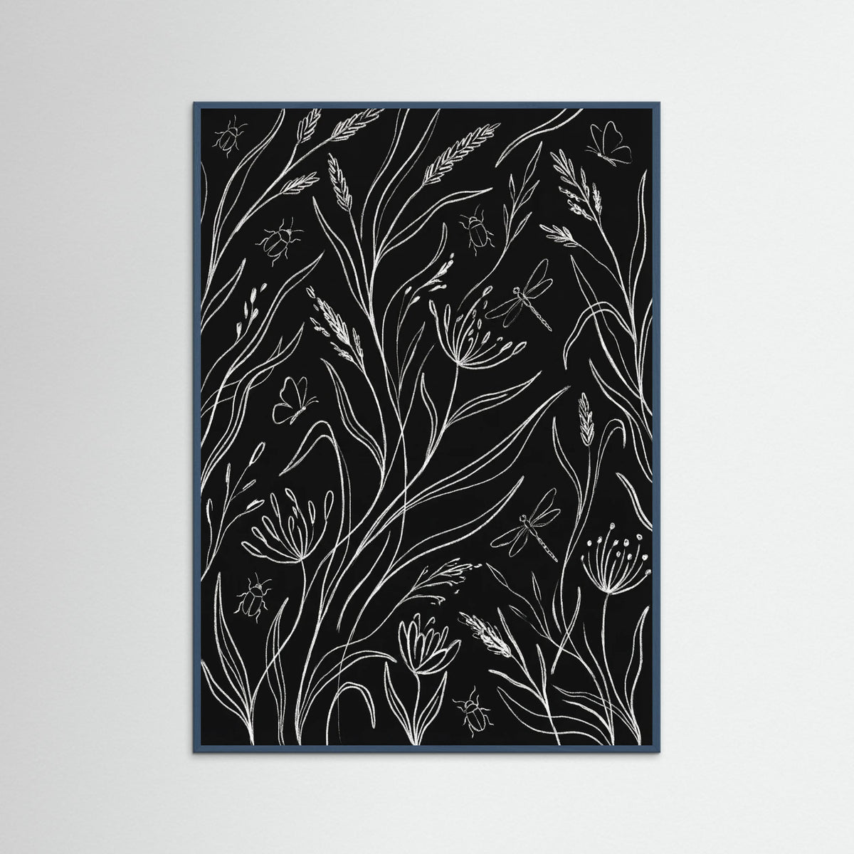 Teal Wood Midnight Garden