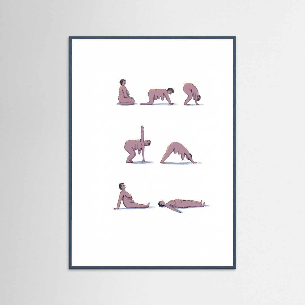 Teal Wood Mindful Movement Poses