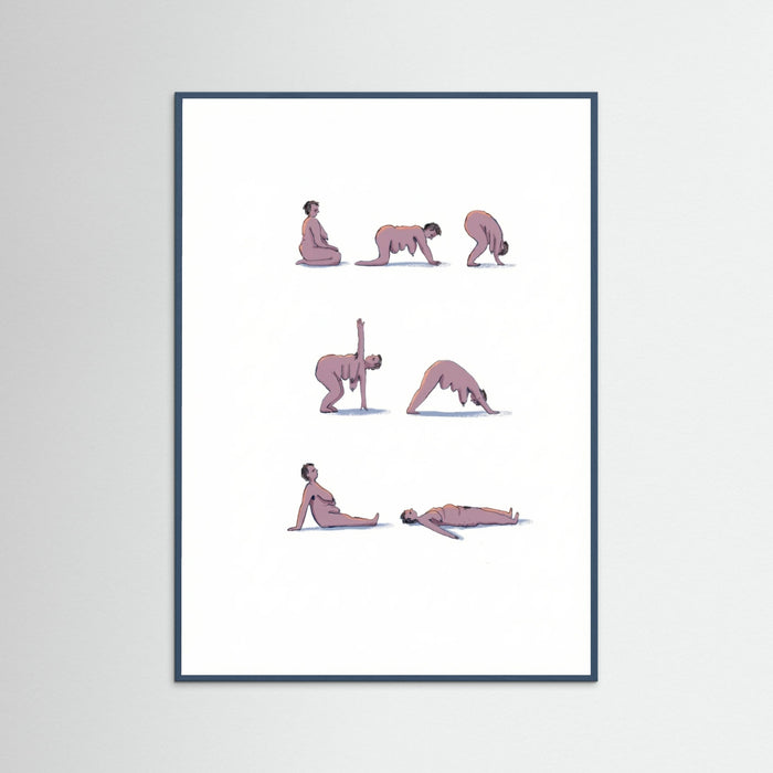 Teal Wood Mindful Movement Poses